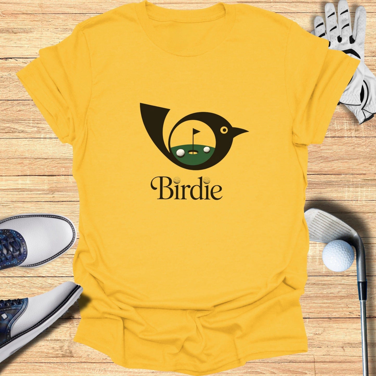 Stylish Birdie Golf Graphic T-shirt for Sports Fans