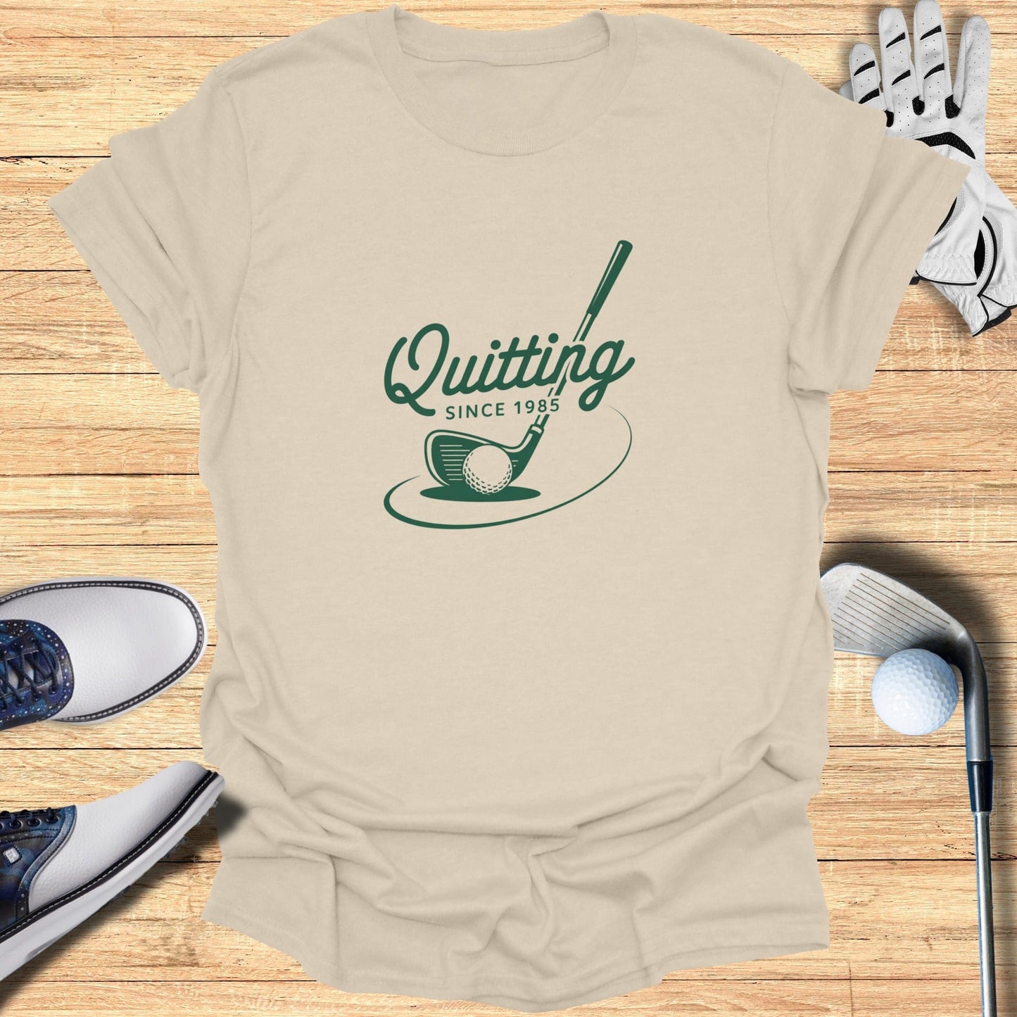 Quitting Since 1985 T-Shirt - Funny Golf Tee by Swing Epic