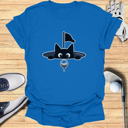 Cute Cat Golfing T-Shirt Perfect for Enthusiasts