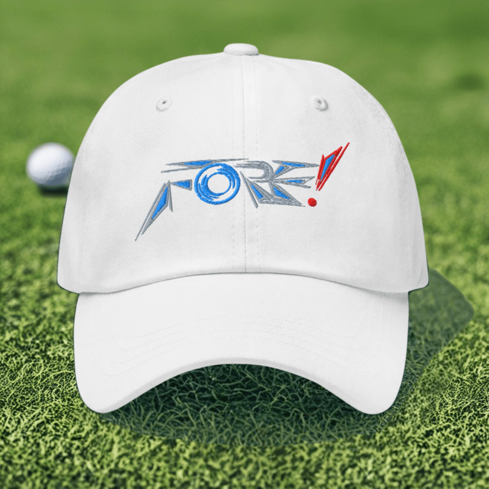 FORE! Unique Geometric Design Embroidered Golf Cap - Funny Golf Tee by Swing Epic