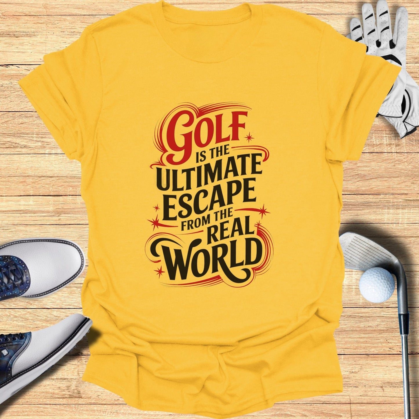 Golf Is The Ultimate Escape T-Shirt - Funny Golf Tee by Swing Epic