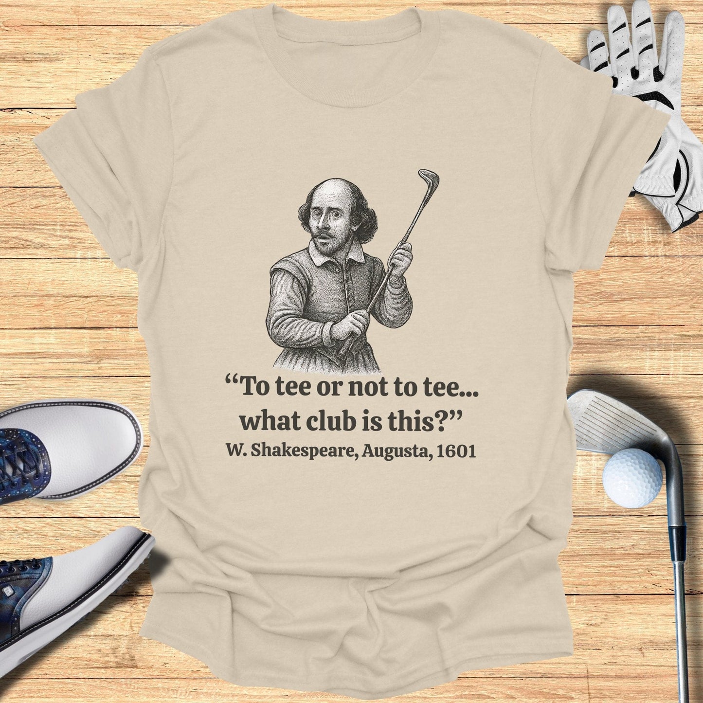 To Tee Or Not To Tee T-Shirt - Funny Golf Tee by Swing Epic