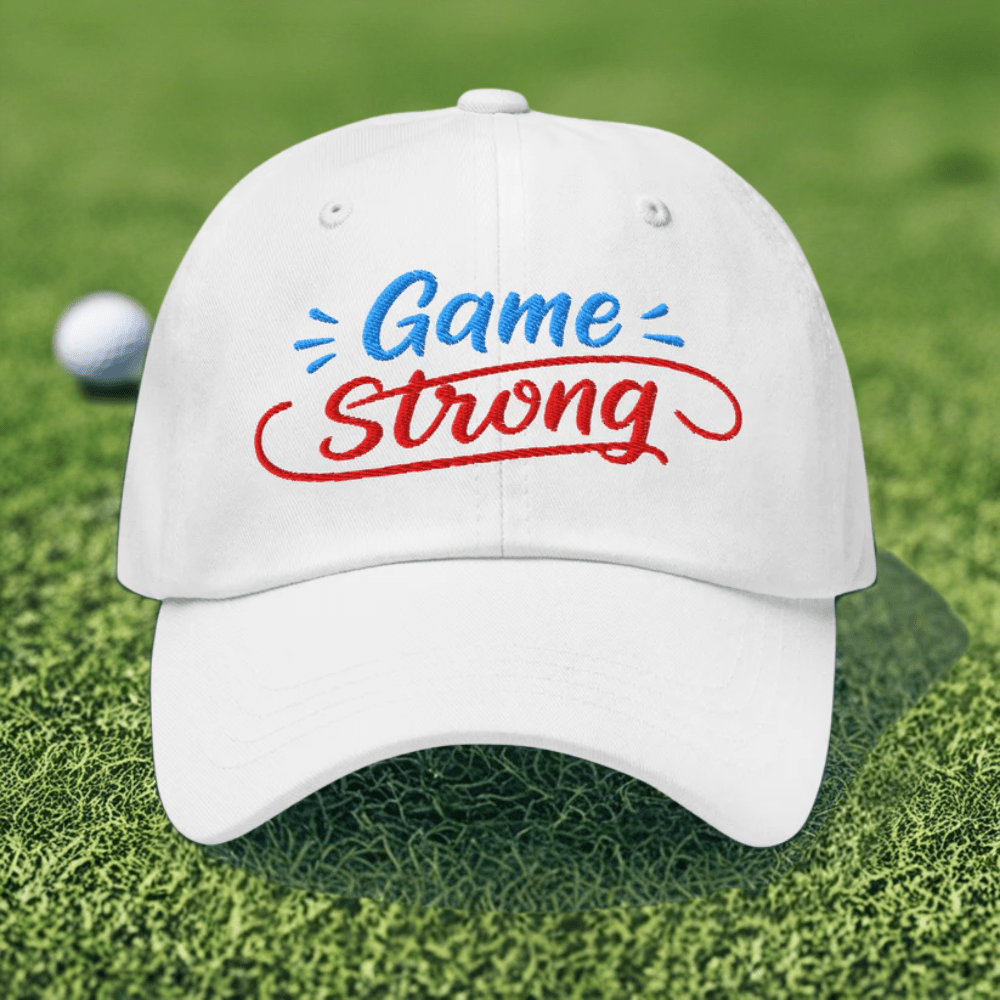 Game Strong Embroidered Golf Cap - Funny Golf Tee by Swing Epic