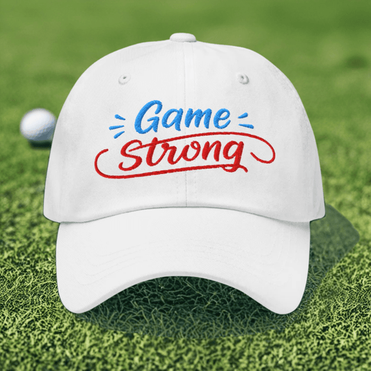 Game Strong Embroidered Golf Cap - Funny Golf Tee by Swing Epic