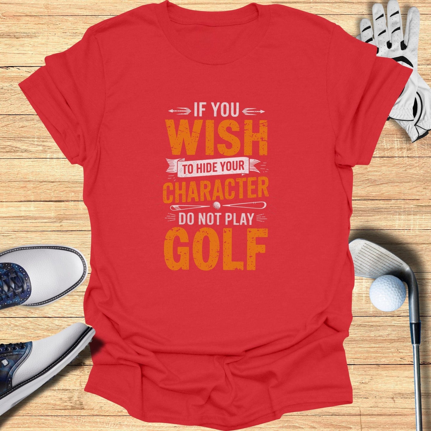 Hide Your Charcter T-Shirt - Funny Golf Tee by Swing Epic