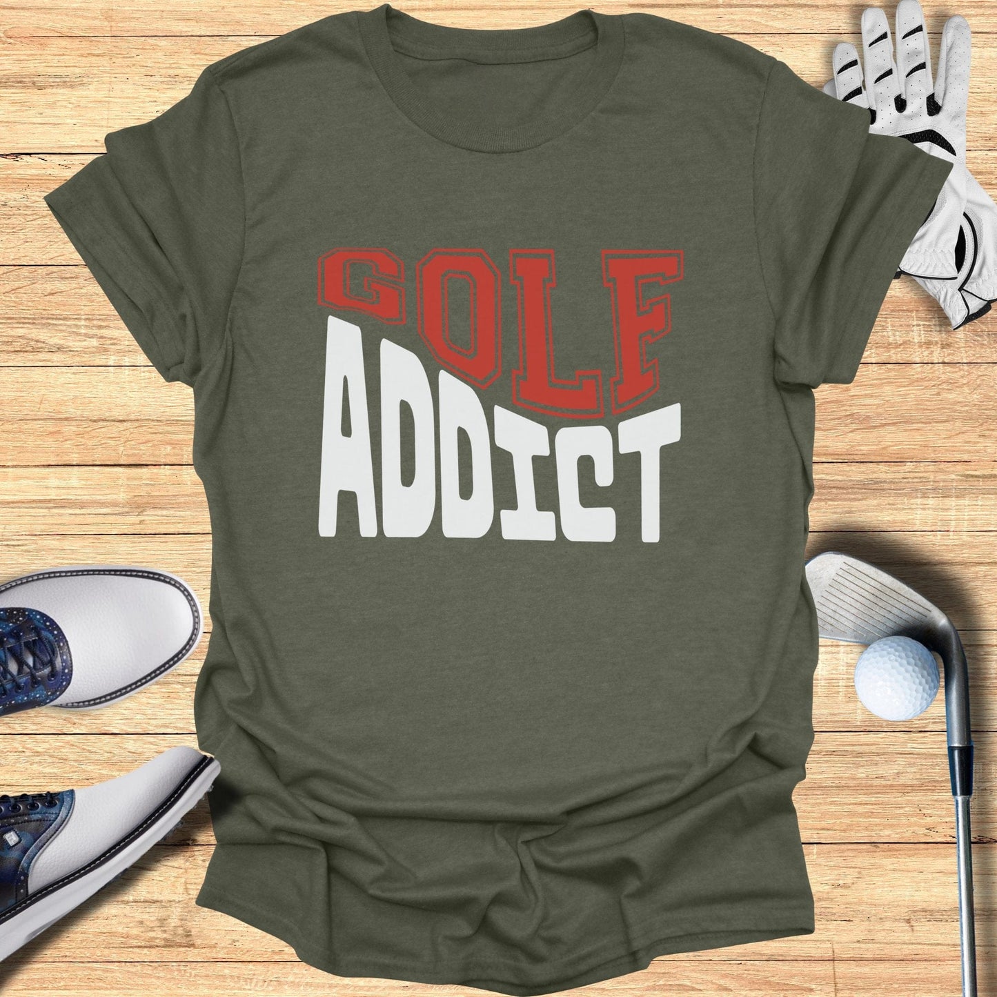 Golf Addict T-Shirt - Funny Golf Tee by Swing Epic