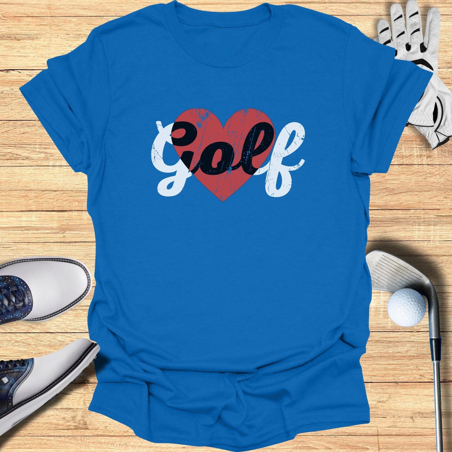 Golf Heart T-Shirt - Funny Golf Tee by Swing Epic