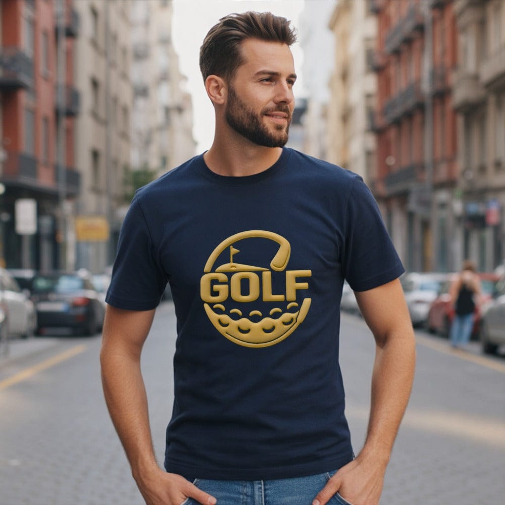 Bold Graphic Tee with Unique Golf Design T-shirt