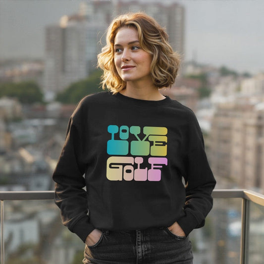 Live Golf Graphic Design Sweatshirt for Stylish Look