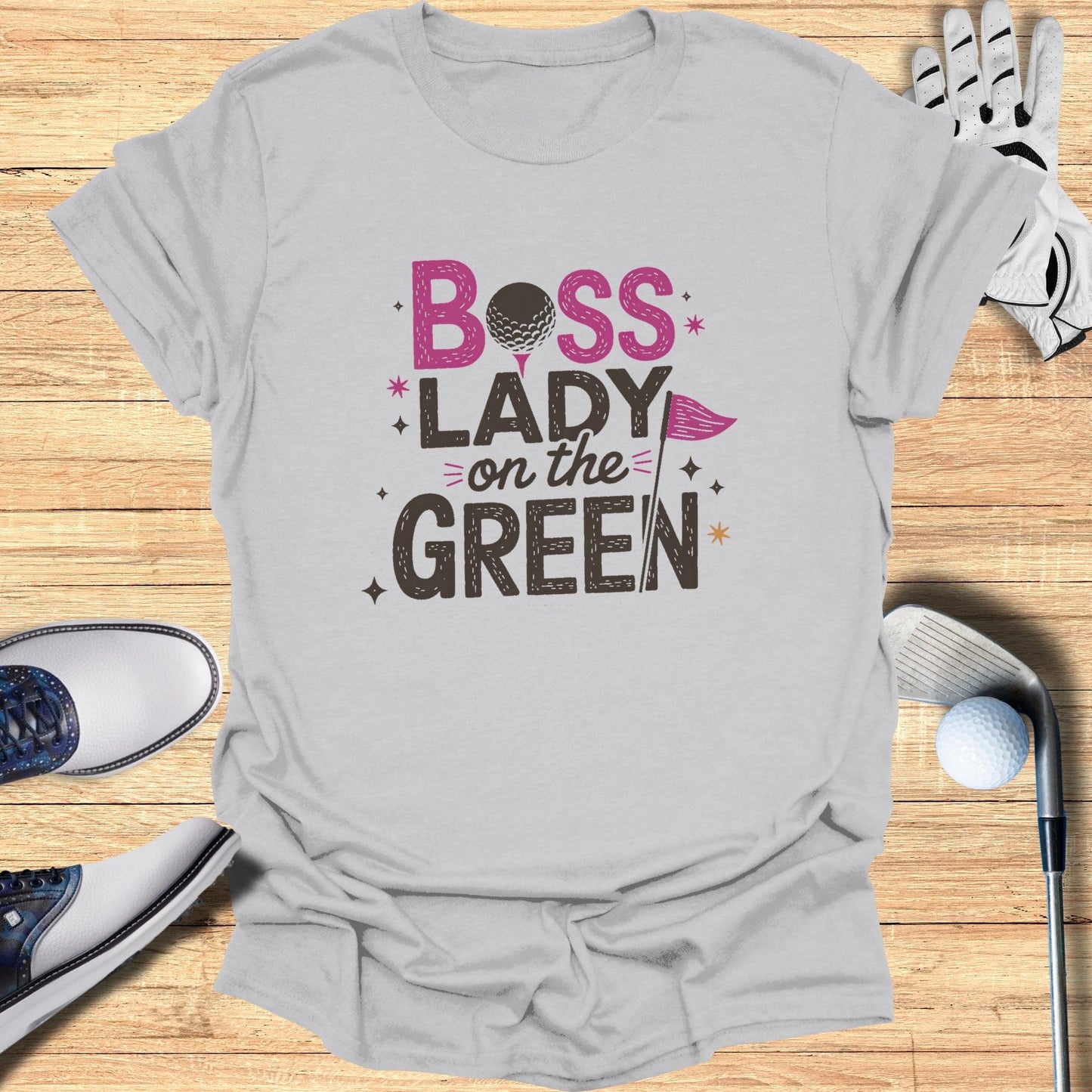 Boss Lady on the Green T-Shirt - Funny Golf Tee by Swing Epic