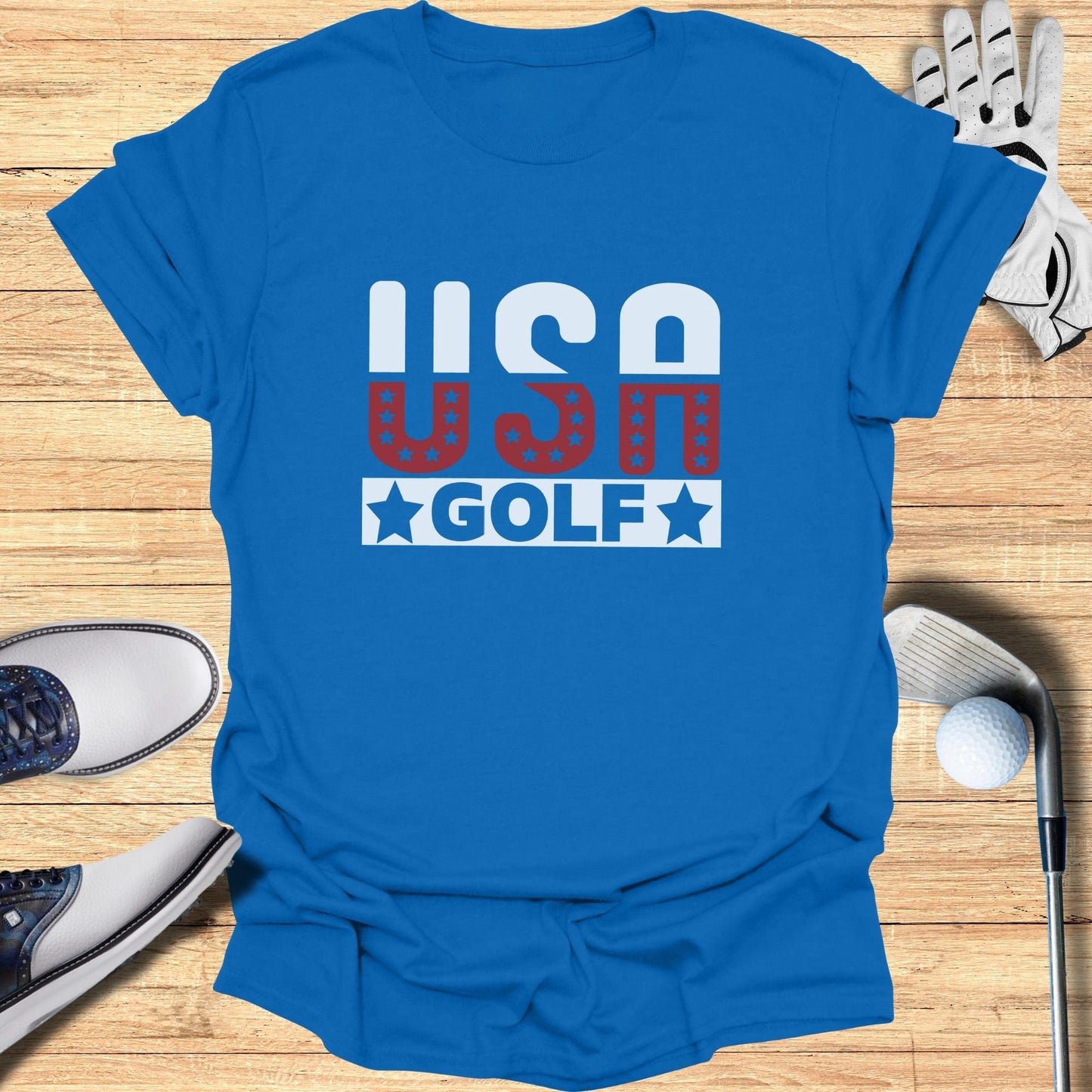 USA Golf Patriotic T-Shirt - Funny Golf Tee by Swing Epic