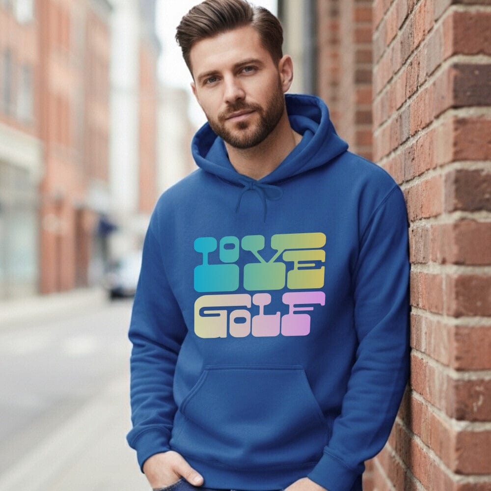 Love Golf Hoodie in Stylish Bold Graphic Design