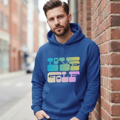 Love Golf Hoodie in Stylish Bold Graphic Design