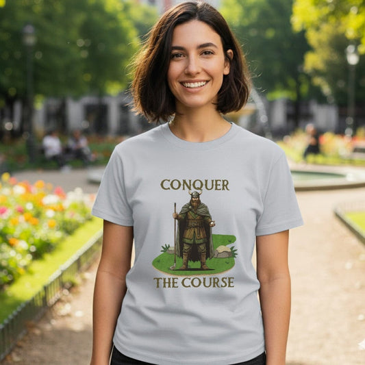Conquer The Course Graphic Design T-Shirt