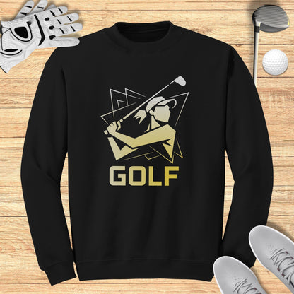 Golfer Silhouette Sweatshirt