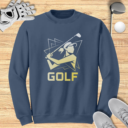Golfer Silhouette Sweatshirt