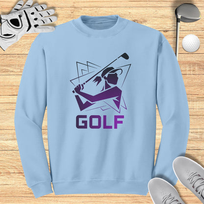 Golfer Silhouette Sweatshirt