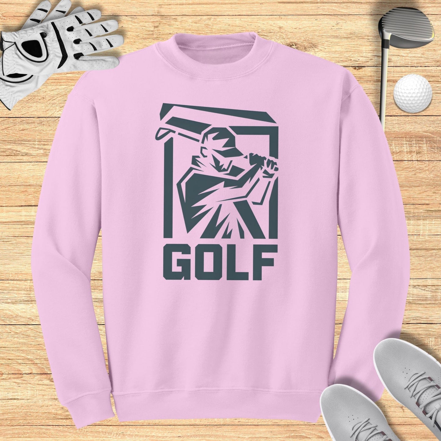 Golfer Silhouette Sweatshirt