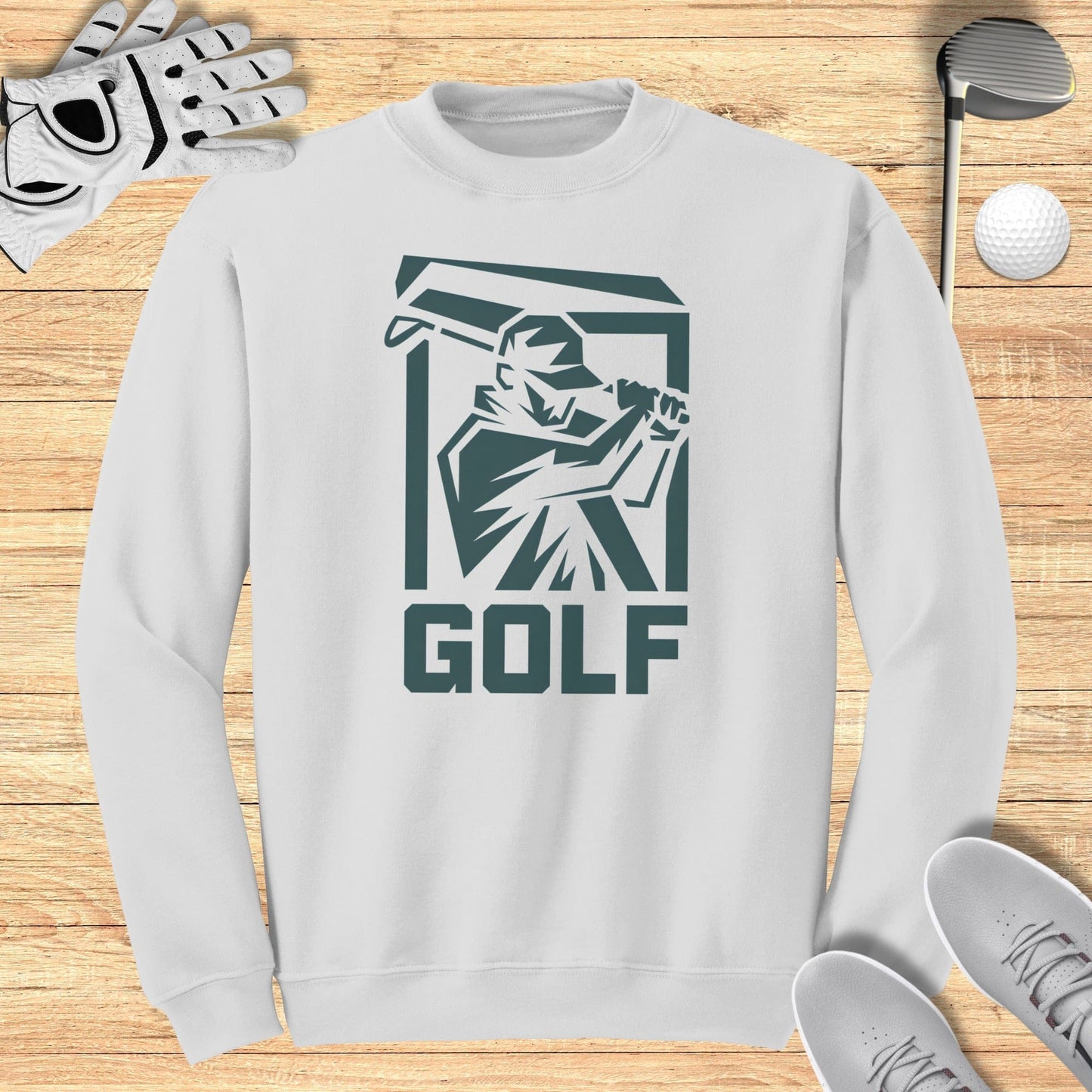 Golfer Silhouette Sweatshirt