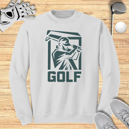 Golfer Silhouette Sweatshirt