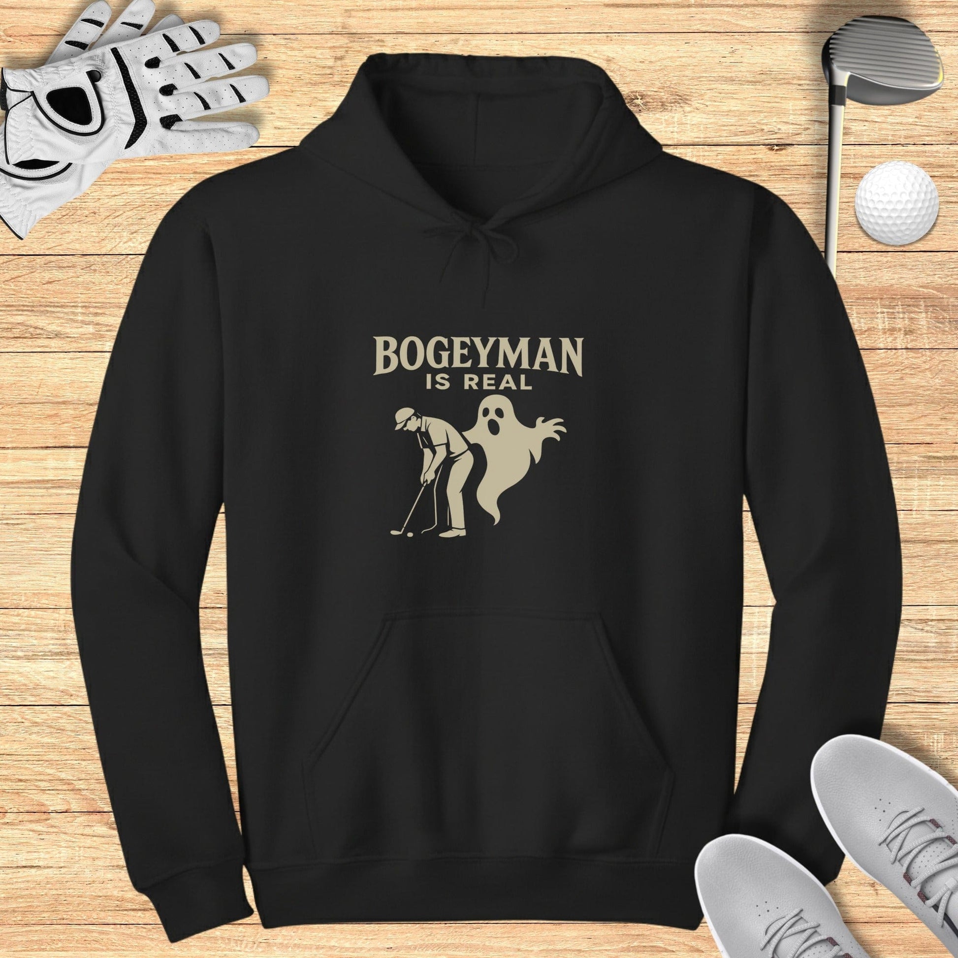 Bogeyman Is Real Hoodie - Funny Golf Tee by Swing Epic