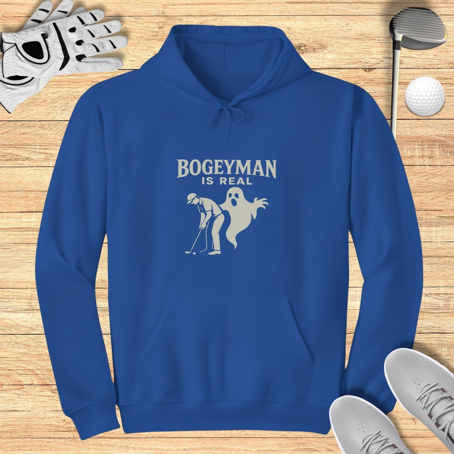 Bogeyman Is Real Hoodie - Funny Golf Tee by Swing Epic