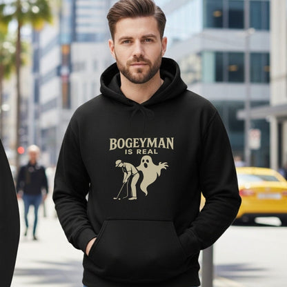 Bogeyman Is Real Hoodie - Funny Golf Tee by Swing Epic