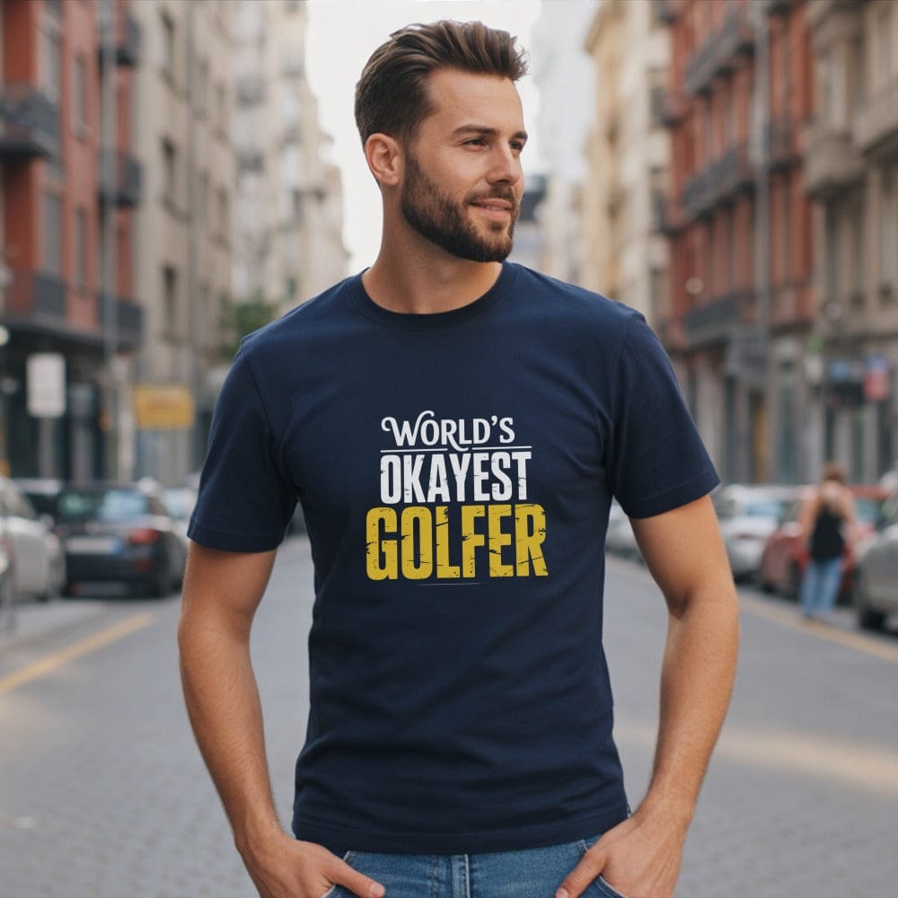 World’s Okayest Golfer T-Shirt - Funny Golf T-Shirt by SwingEpic