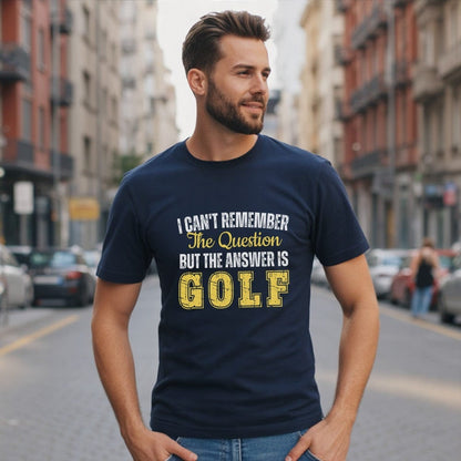The Answer Is Golf T-Shirt - Funny Golf Tee by Swing Epic