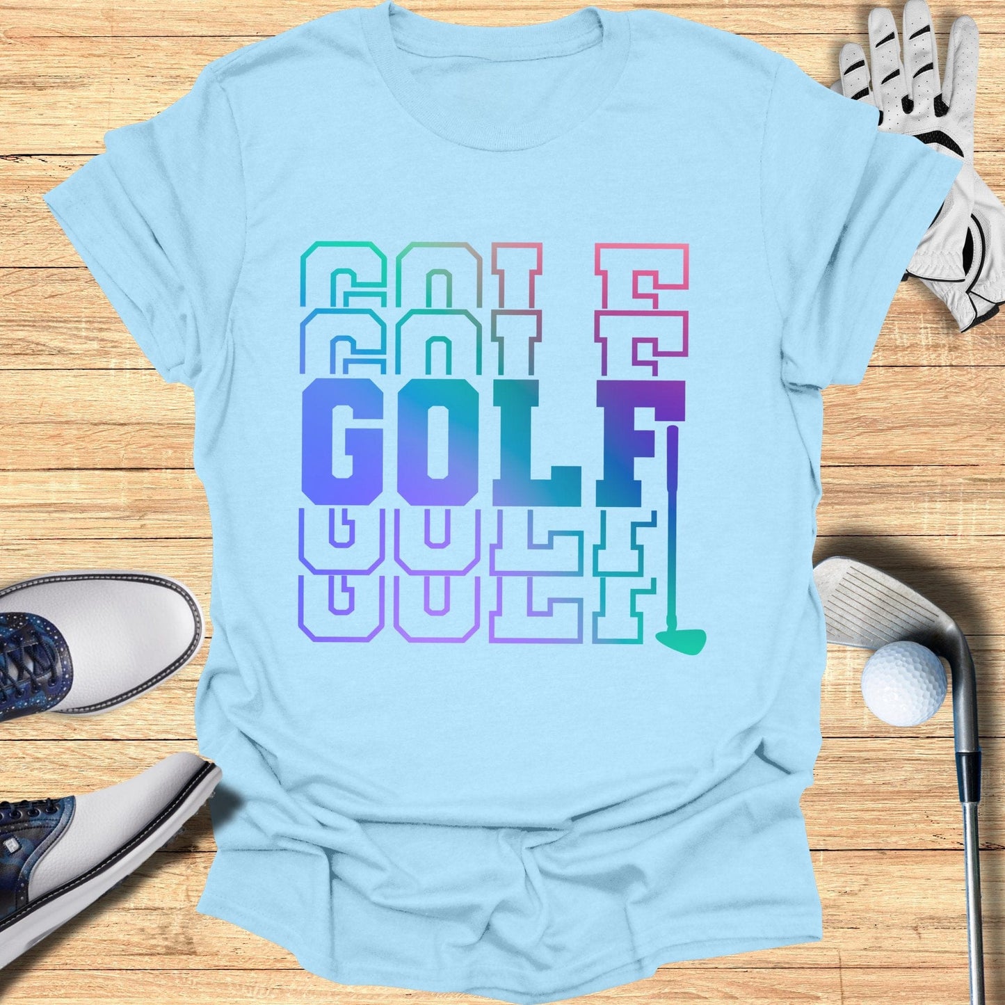 Retro Golf Text T-Shirt - Funny Golf Tee by Swing Epic
