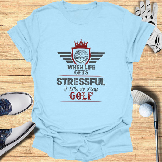 Stress & Golf T-Shirt - Funny Golf Tee by Swing Epic