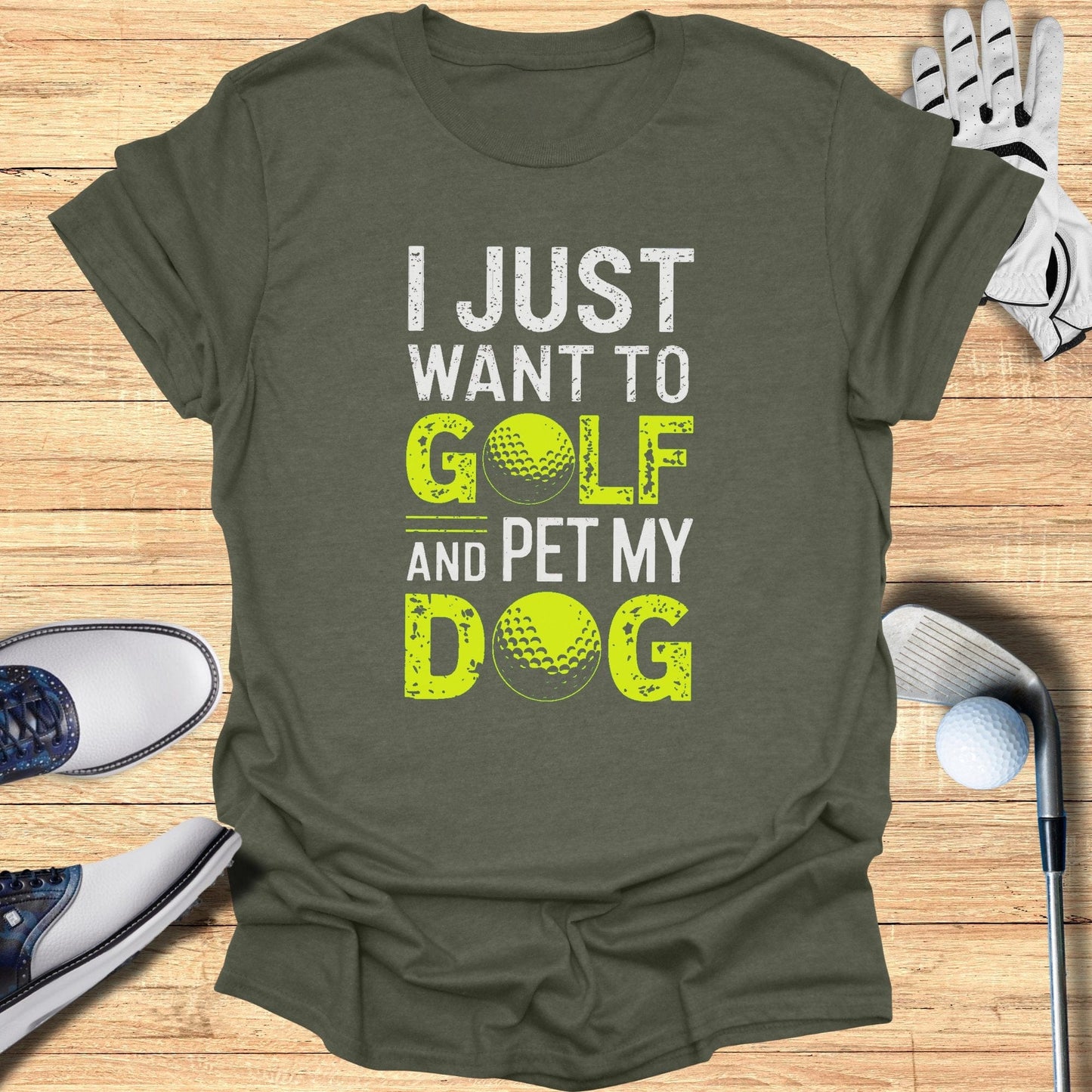 I Just Want To Golf T-Shirt - Funny Golf Tee by Swing Epic