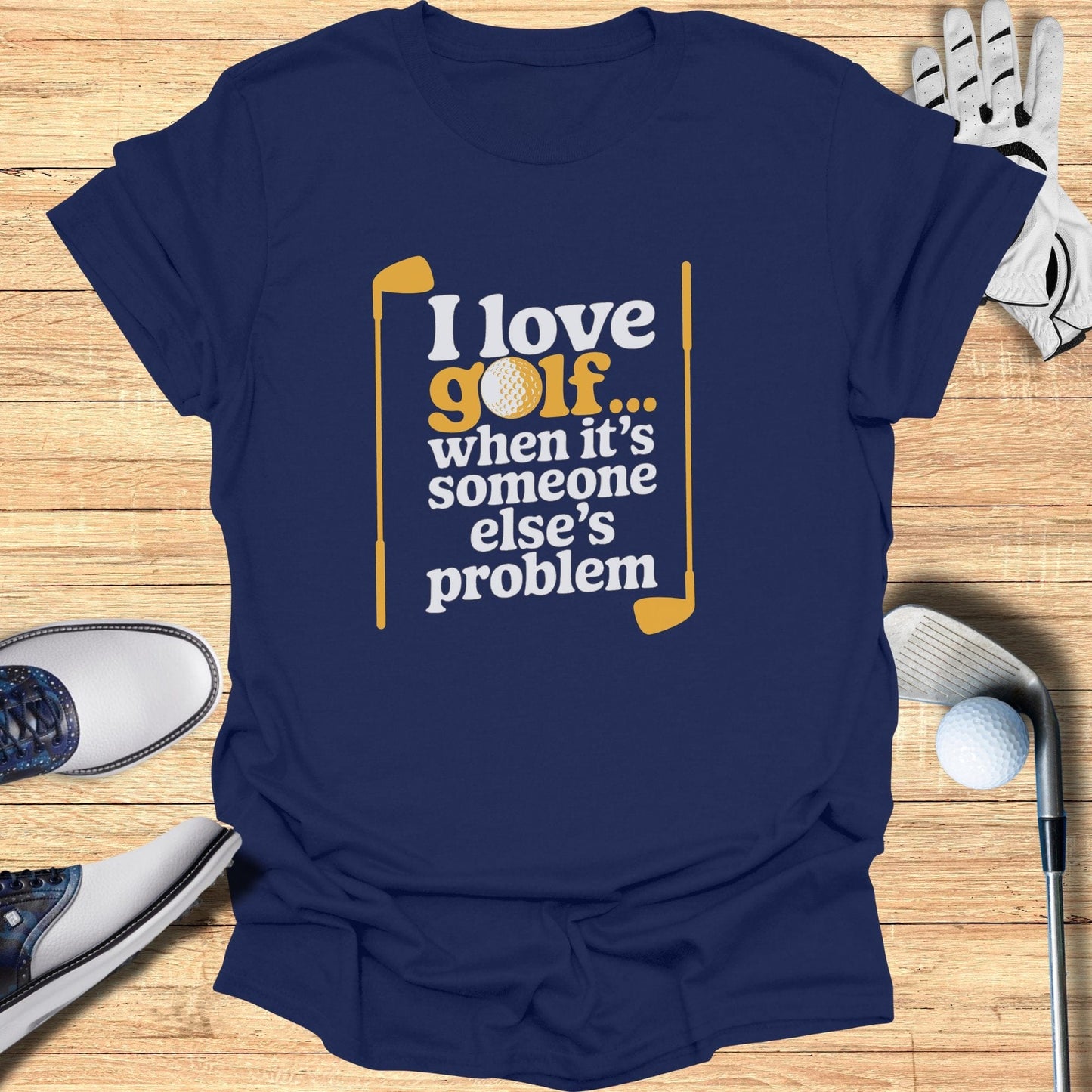 I love Golf T-Shirt - Funny Golf Tee by Swing Epic