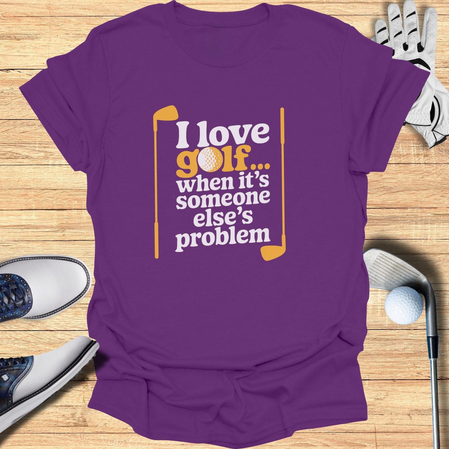 I love Golf T-Shirt - Funny Golf Tee by Swing Epic