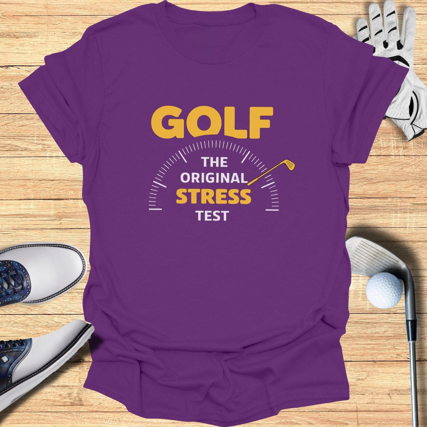 Golf The Original Stress Test T-Shirt - Funny Golf Tee by Swing Epic