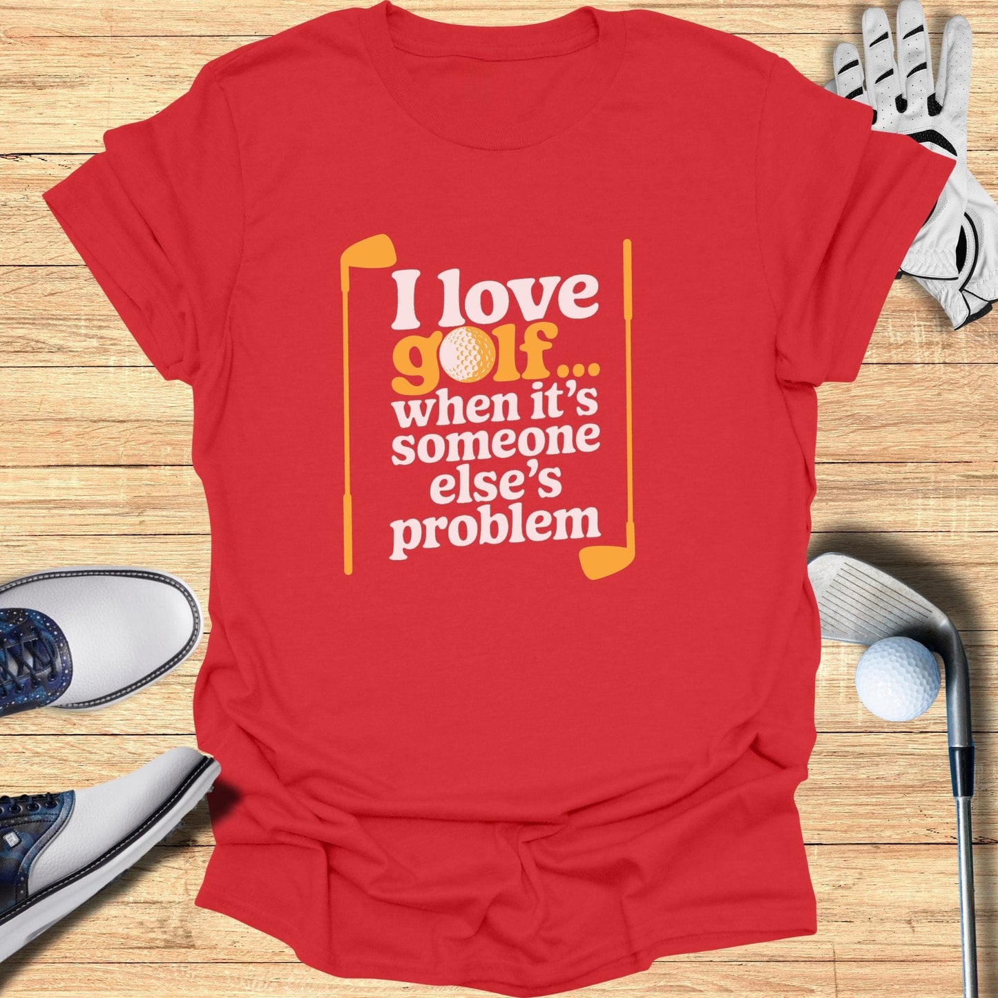 I love Golf T-Shirt - Funny Golf Tee by Swing Epic