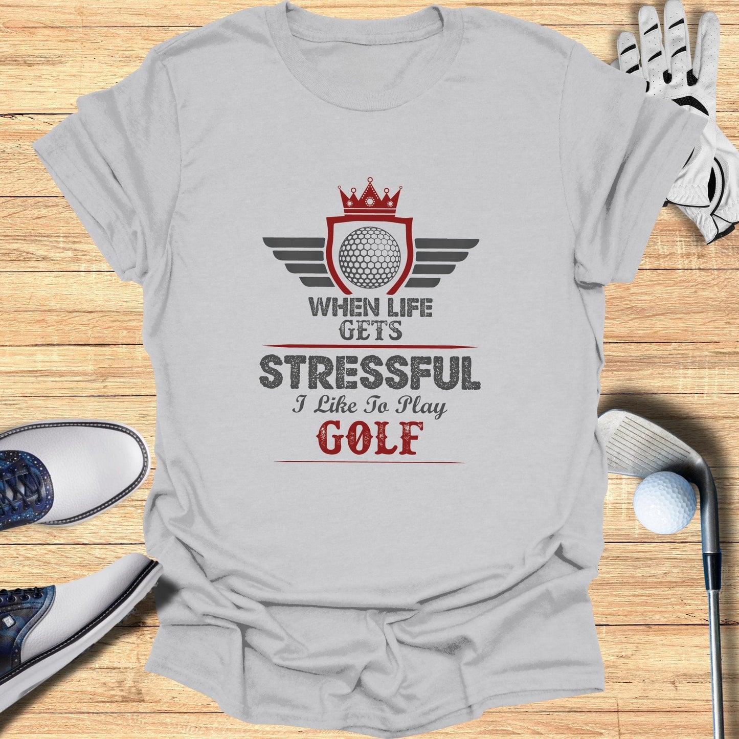 Stress & Golf T-Shirt - Funny Golf Tee by Swing Epic