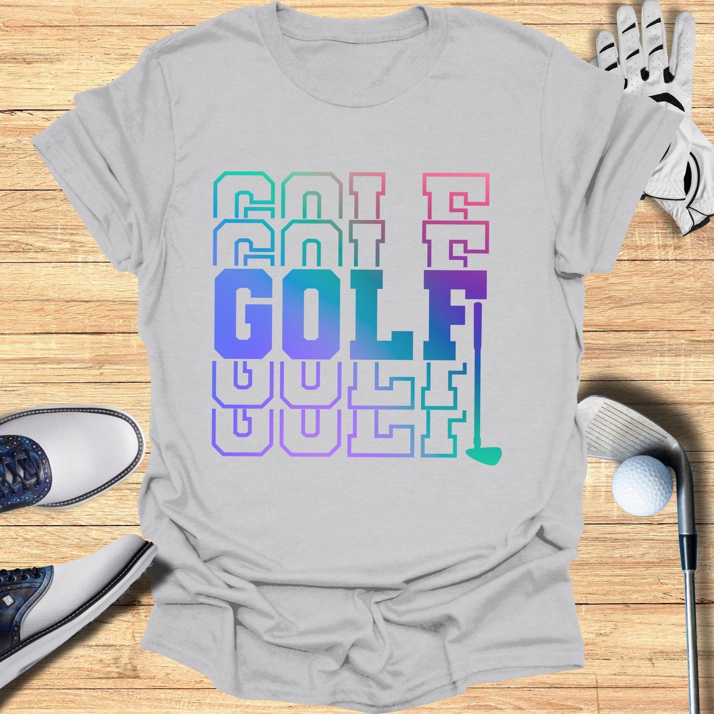 Retro Golf Text T-Shirt - Funny Golf Tee by Swing Epic