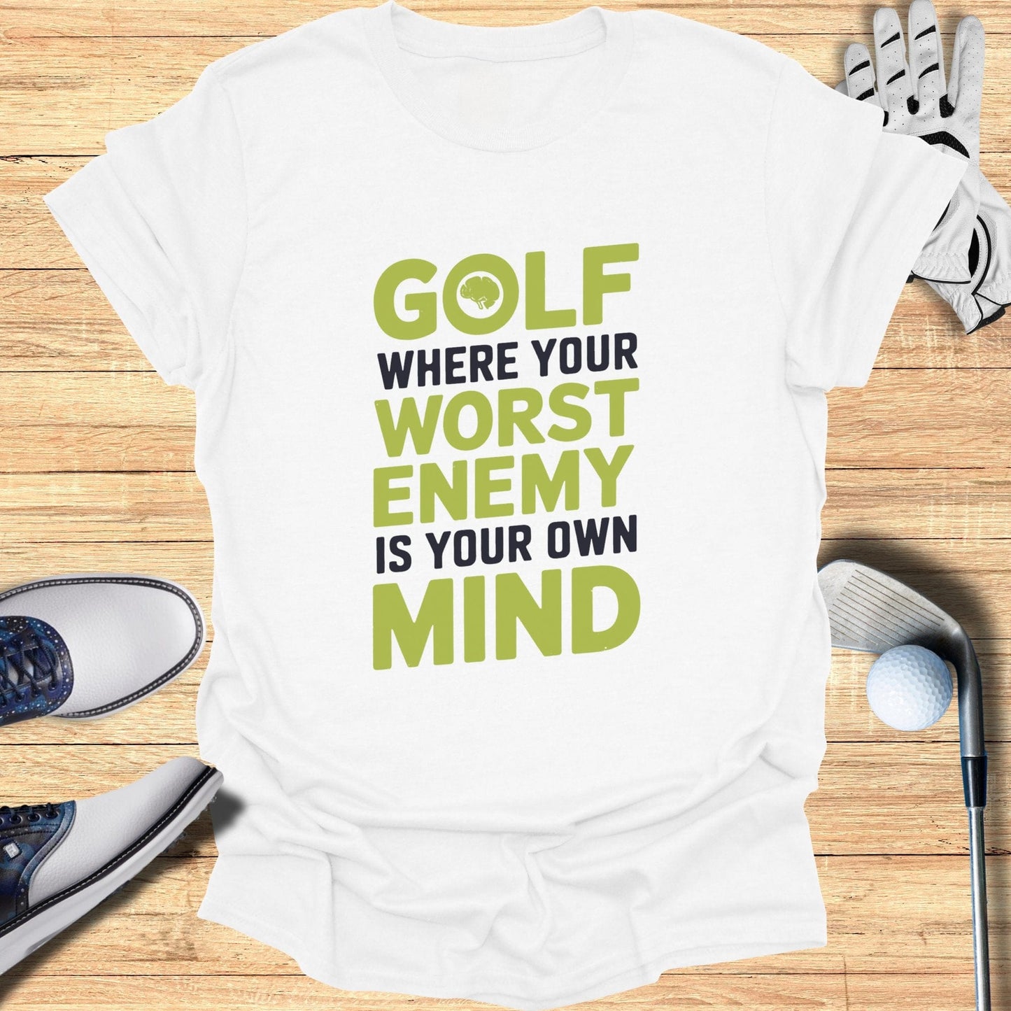 Golf Where Your Worst Enemy T-Shirt - Funny Golf Tee by Swing Epic