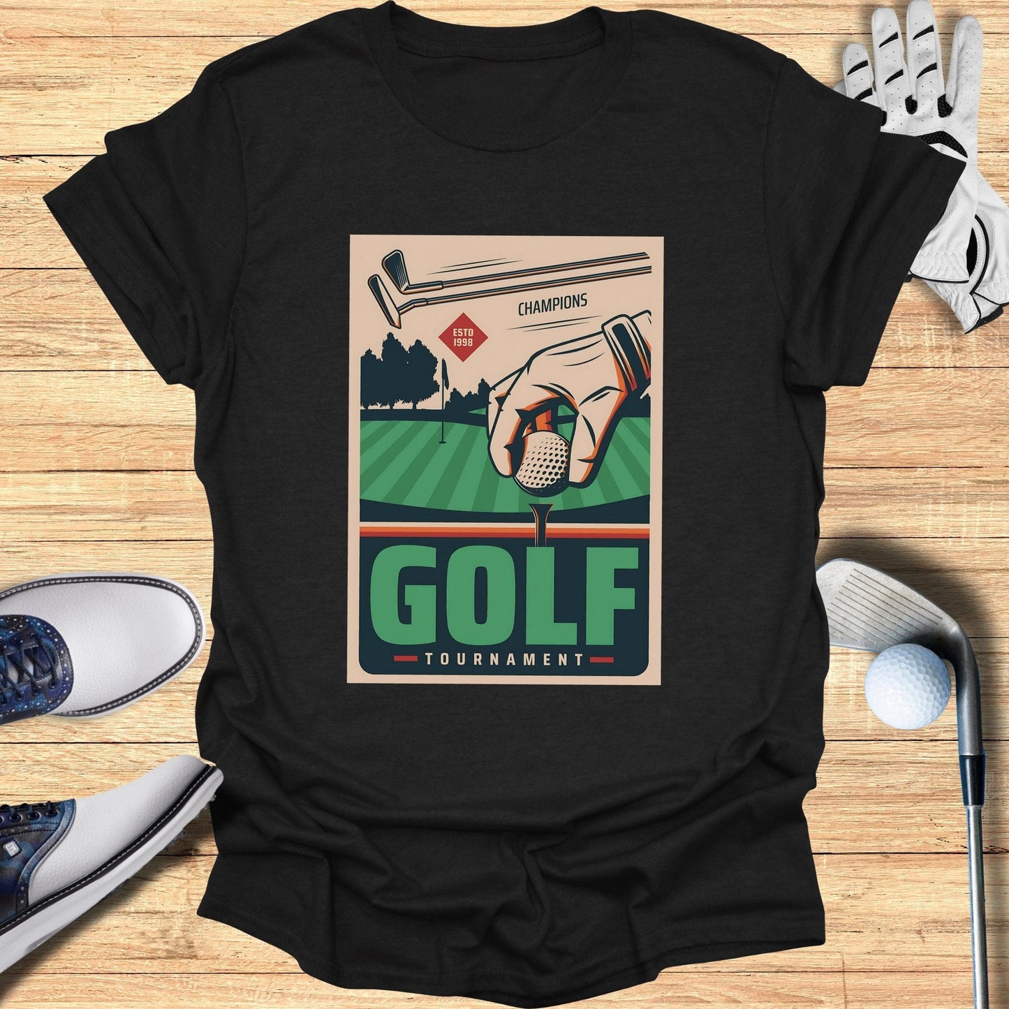 Vintage Golf Tournament T-Shirt - Funny Golf Tee by Swing Epic