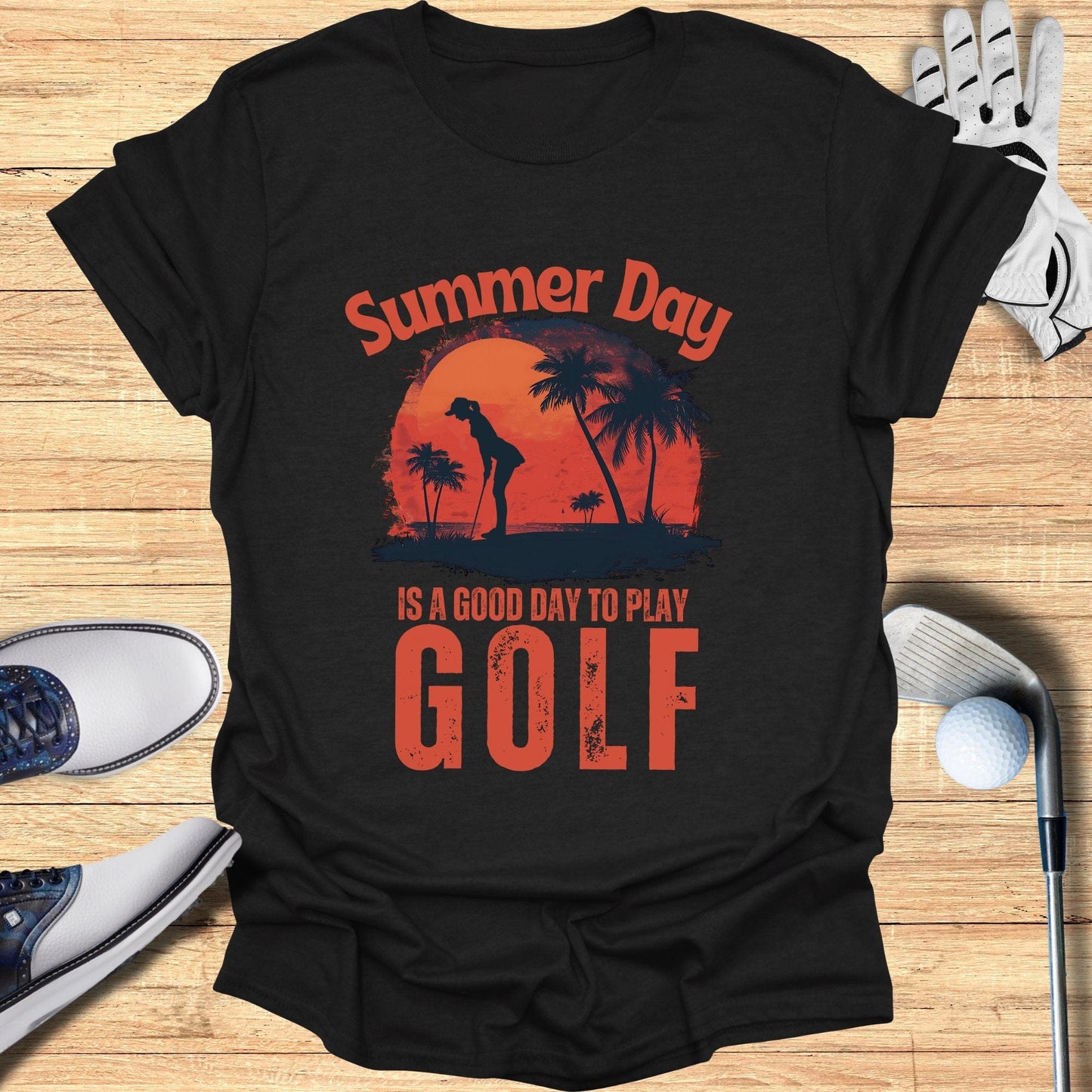 Summer Day Is A Good Day T-Shirt - Funny Golf Tee by Swing Epic