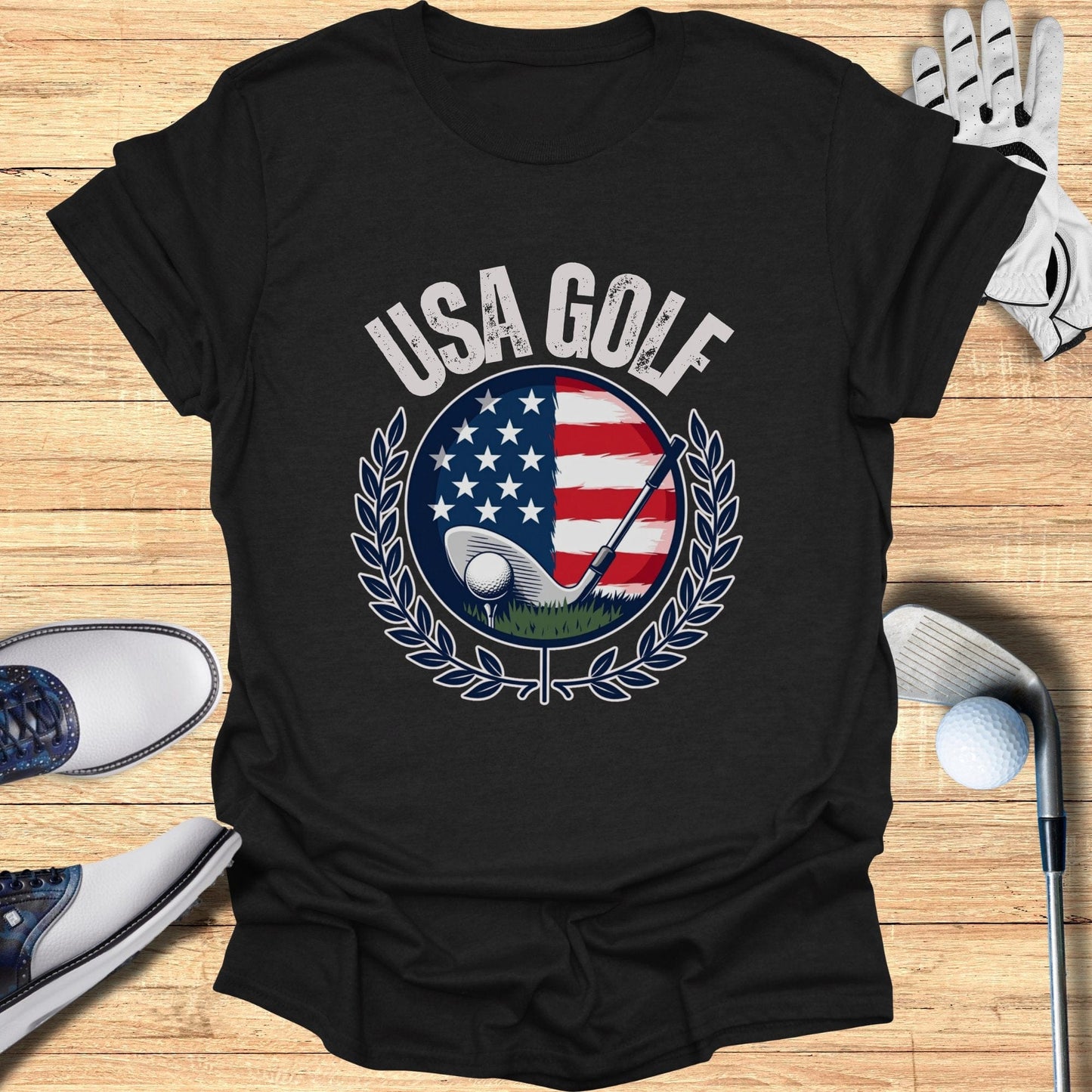 USA Golf Patriotic T-Shirt - Funny Golf Tee by Swing Epic