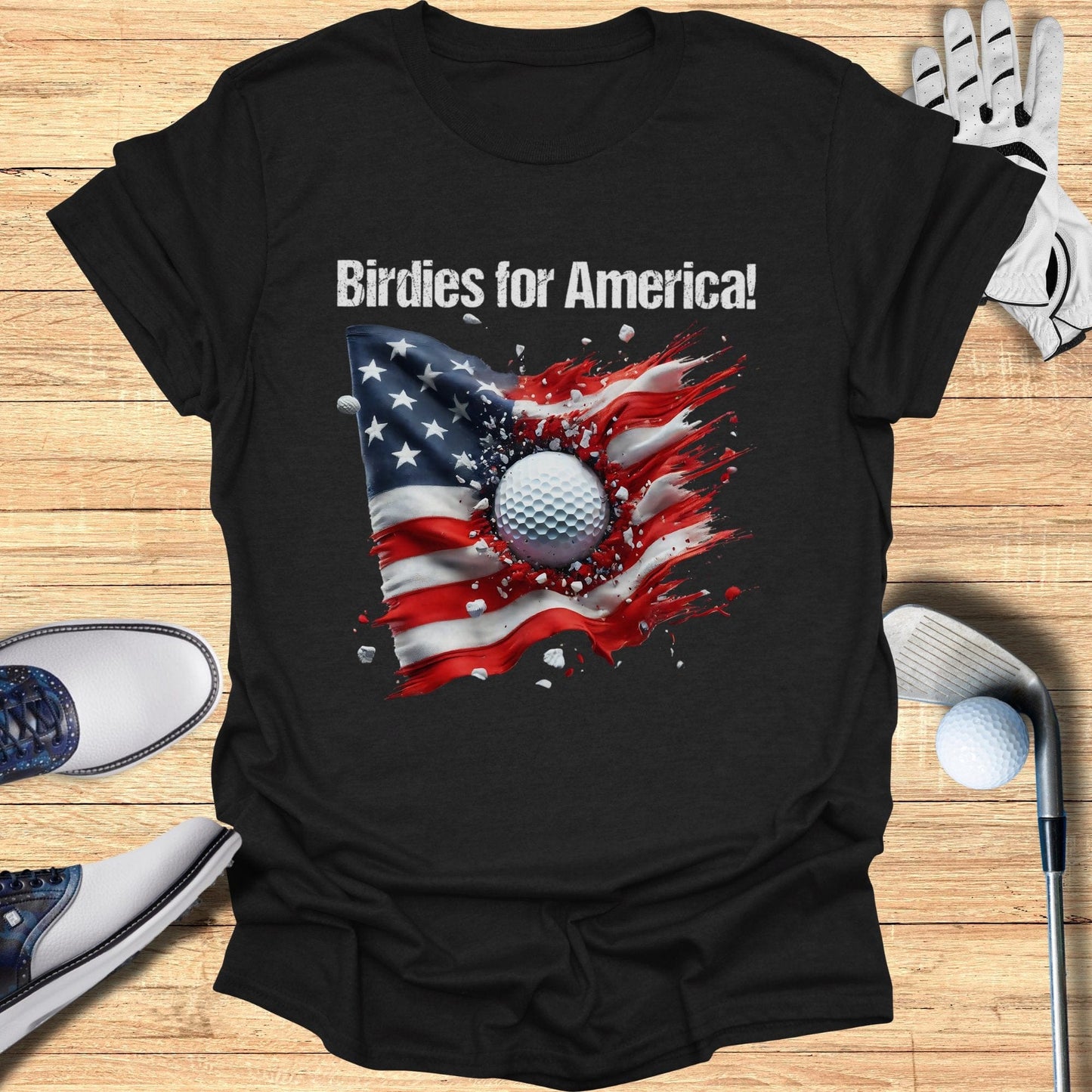 Birdies for America T-Shirt - Funny Golf Tee by Swing Epic
