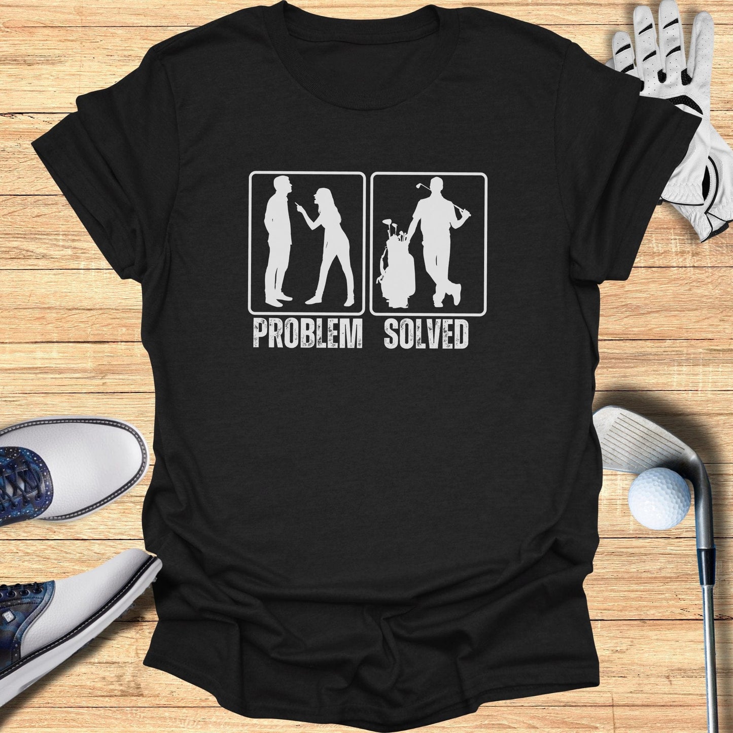 Problem Solved With Golf T-Shirt - Funny Golf Tee by Swing Epic