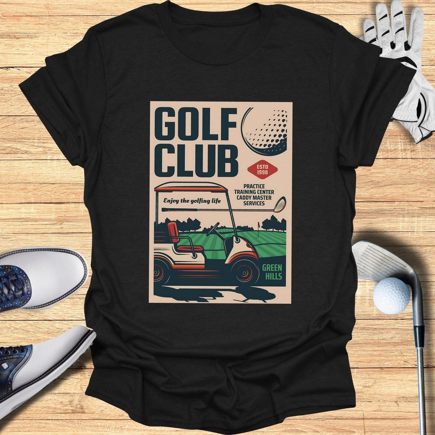 Golf Club Vintage T-Shirt - Funny Golf Tee by Swing Epic