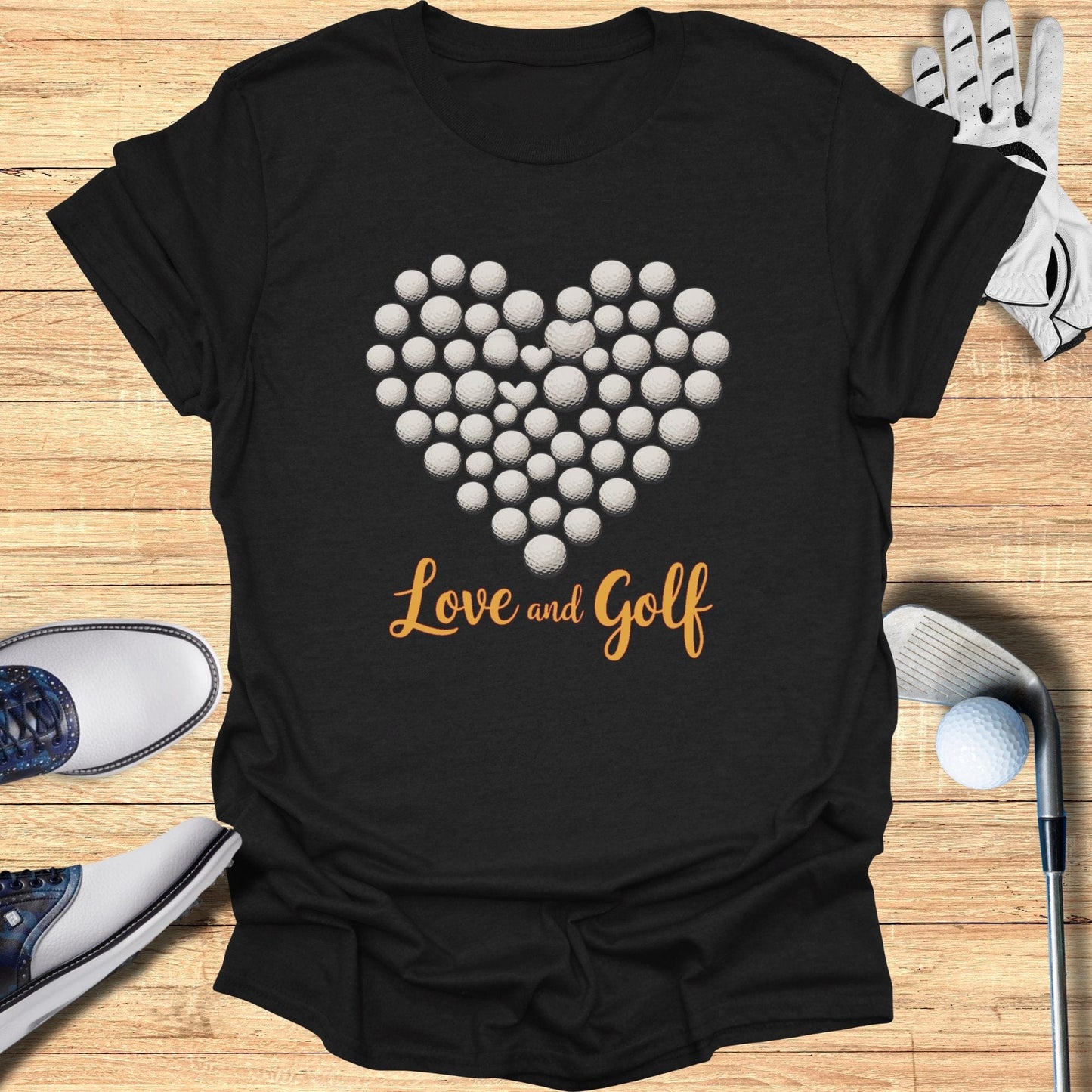 Love And Golf T-Shirt - Funny Golf Tee by Swing Epic