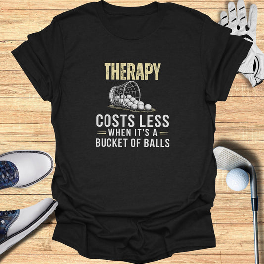 Bucket Therapy T-Shirt - Funny Golf Tee by Swing Epic