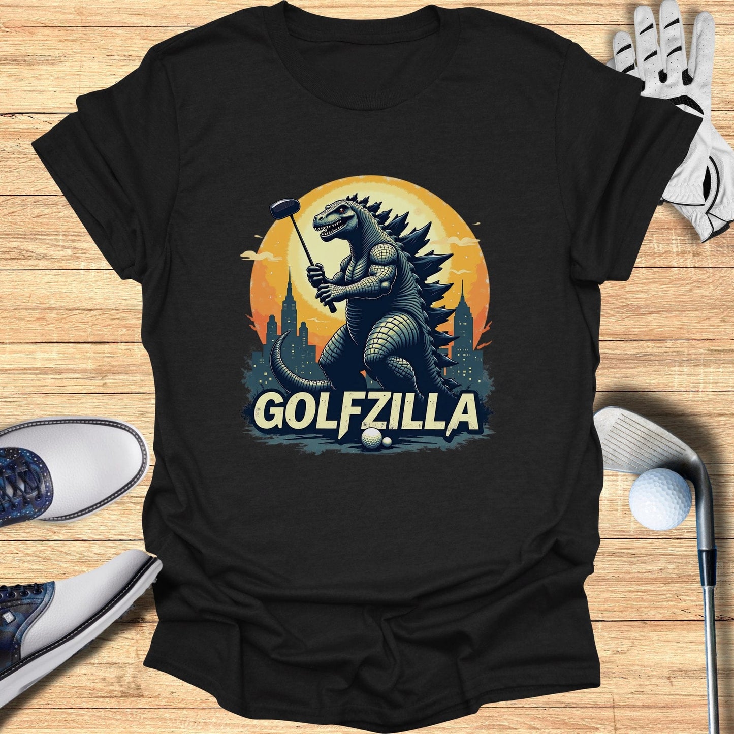 Golfzilla T-Shirt - Funny Golf Tee by Swing Epic
