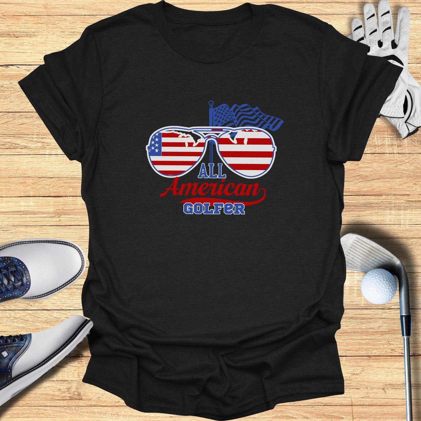 All American Golfer T-Shirt - Funny Golf Tee by Swing Epic