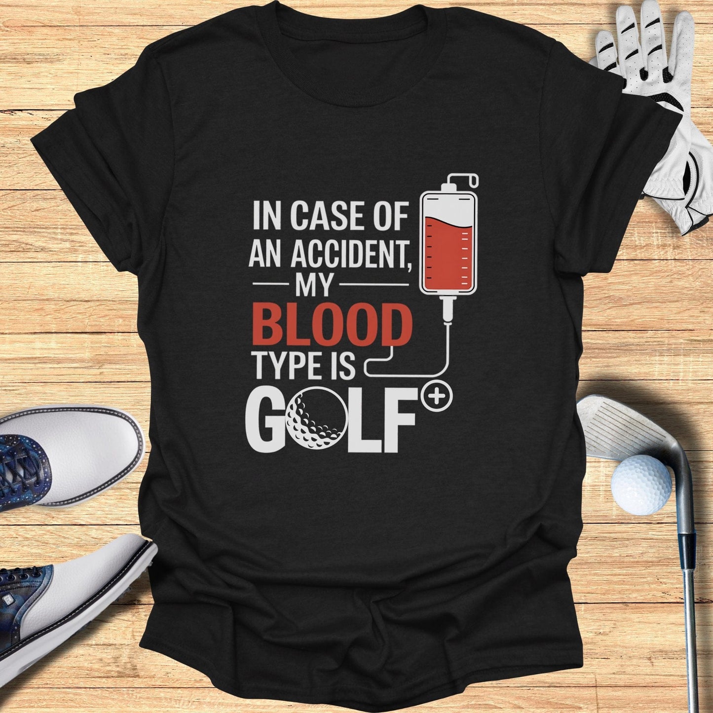 In Case Of An Accident T-Shirt - Funny Golf Tee by Swing Epic